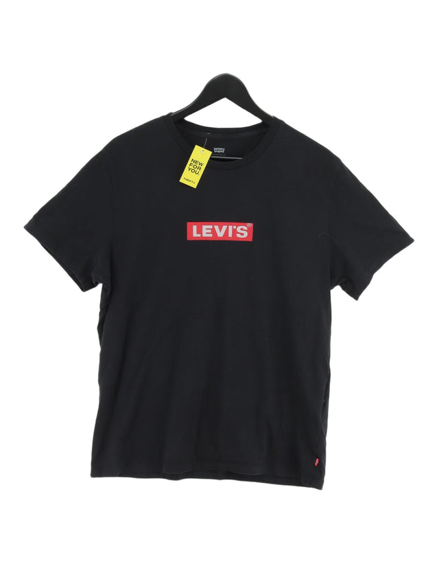 Levi’s Men's T-Shirt M Black 100% Cotton