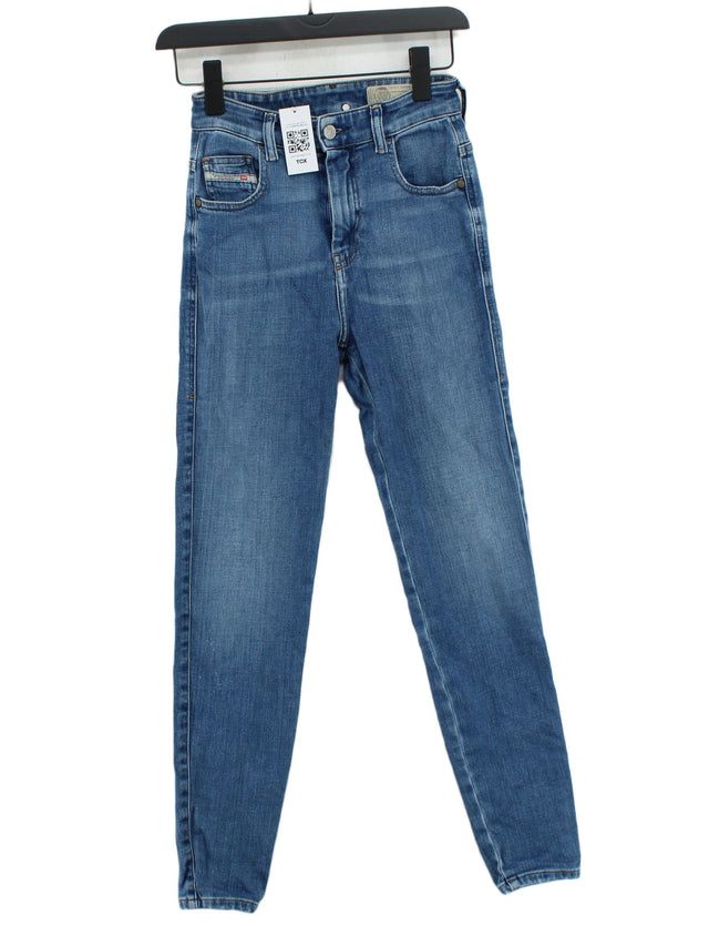 Diesel Women's Jeans W 25 in Blue Cotton with Elastane, Lyocell Modal, Polyester