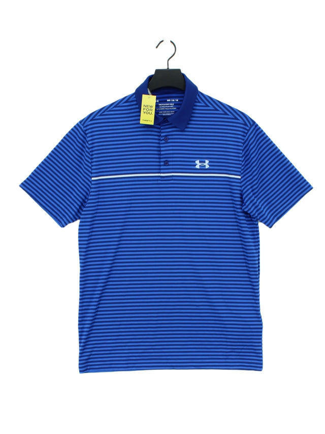 Under Armour Men's Polo M Blue Elastane with Polyester