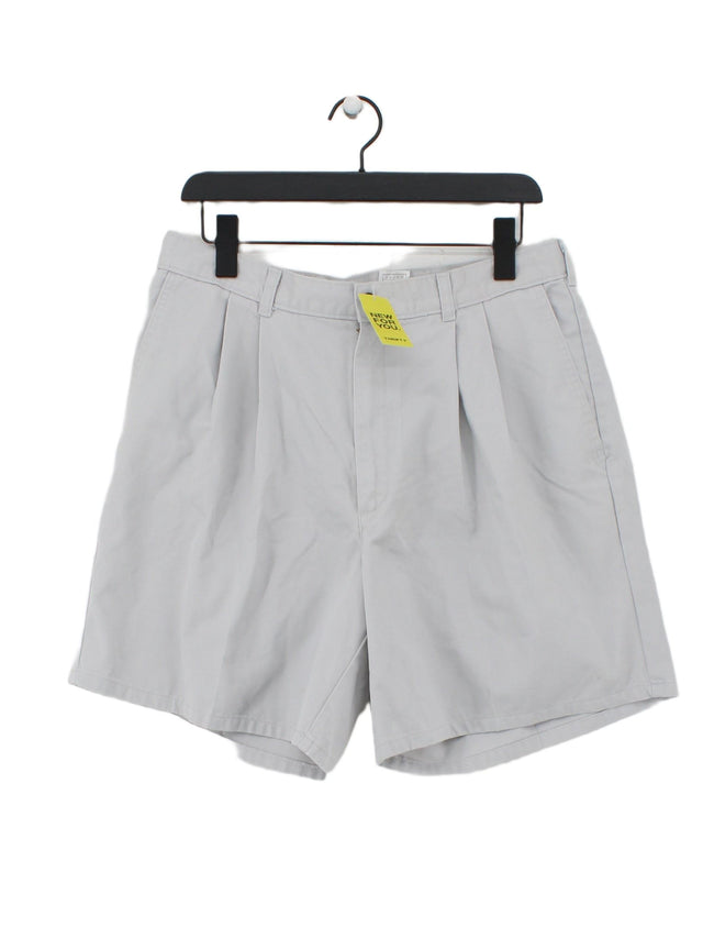 Nike Men's Shorts W 34 in Grey 100% Cotton