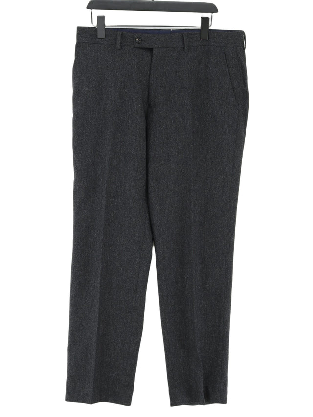 Viyella Men's Suit Trousers W 36 in Grey 100% Wool