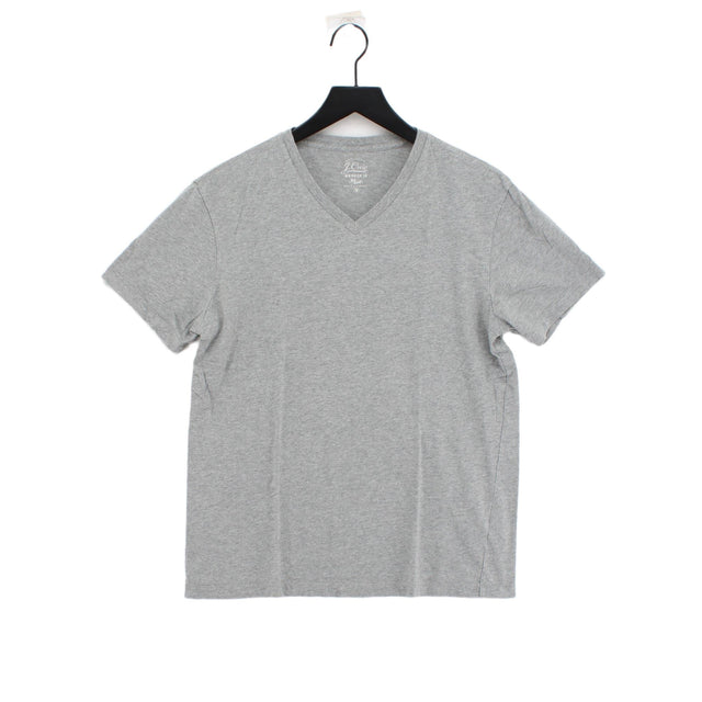 J. Crew Men's T-Shirt M Grey 100% Cotton
