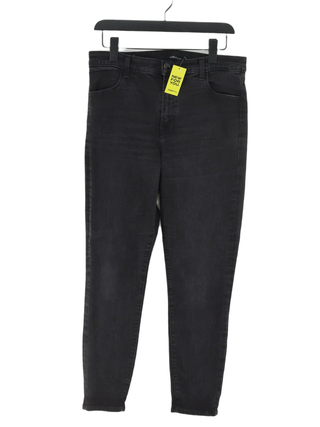 J Brand Women's Jeans W 32 in Black Cotton with Elastane, Polyester