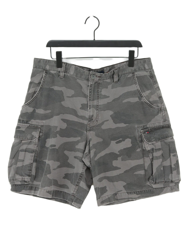 Tommy Hilfiger Men's Shorts W 36 in Grey 100% Cotton