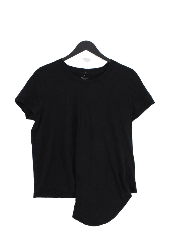 Madewell Women's T-Shirt M Black 100% Cotton