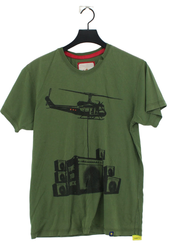 Joe Browns Men's T-Shirt M Green 100% Cotton