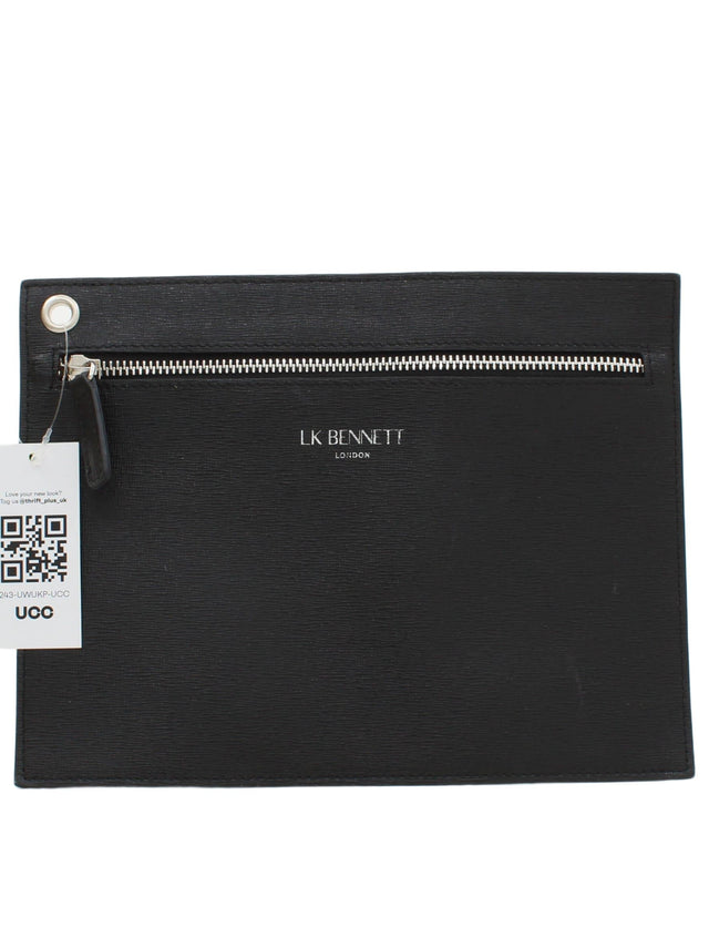 L.K. Bennett Women's Bag Black Leather with Polyester