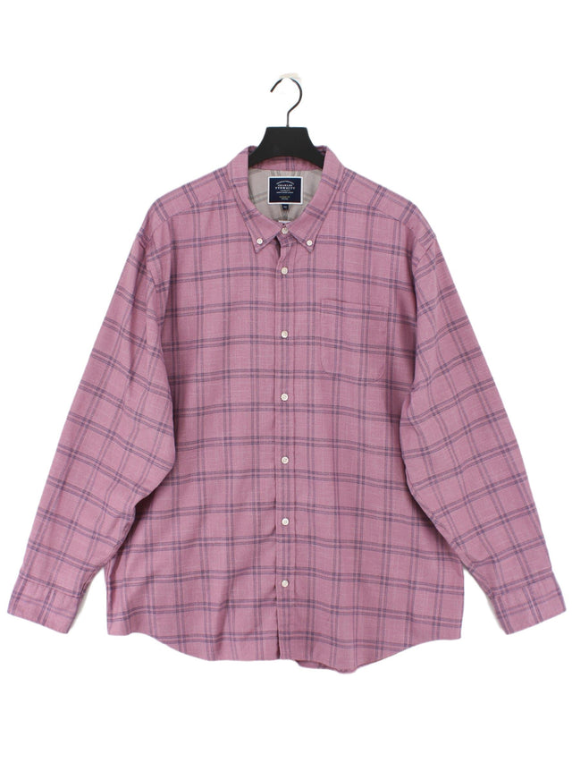 Charles Tyrwhitt Men's Shirt XXL Pink 100% Cotton