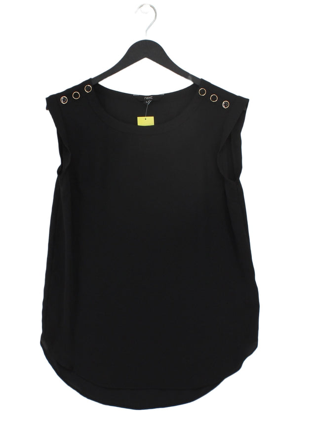 Next Women's Blouse UK 8 Black 100% Polyester