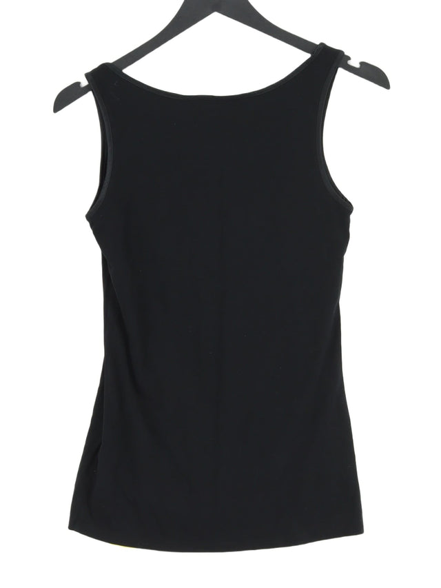 Autograph Women's T-Shirt UK 10 Black Lyocell Modal with Cotton, Elastane
