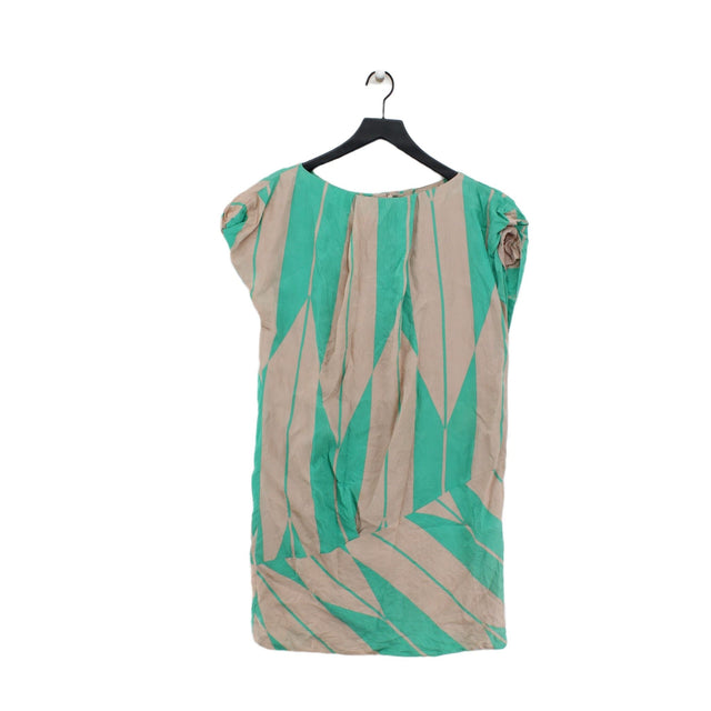 Marlene Birger Women's Midi Dress UK 10 Green Silk with Viscose