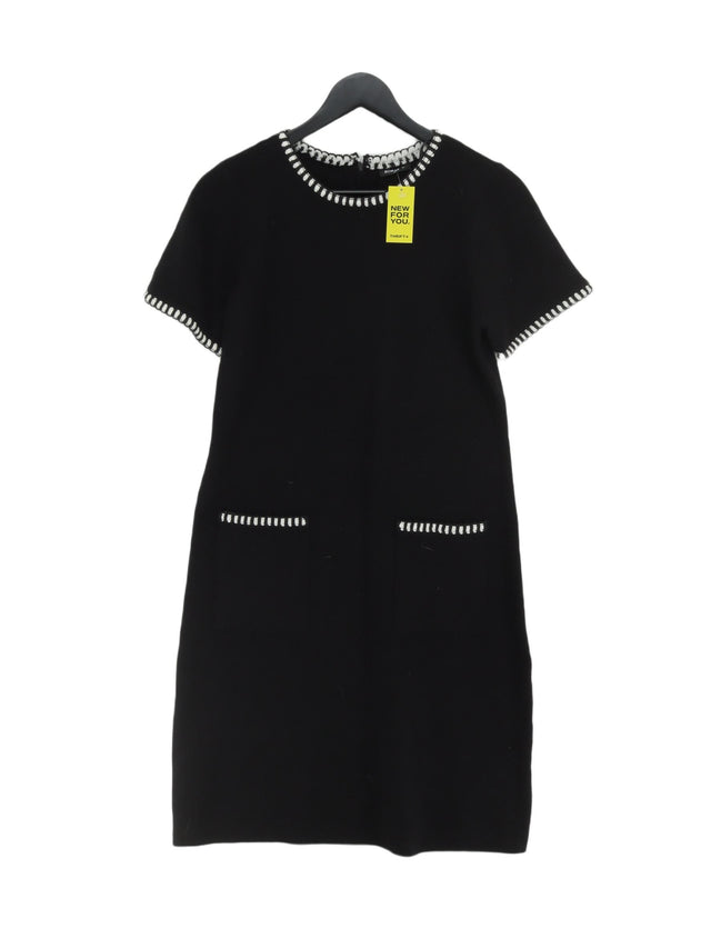 Roman Women's Midi Dress UK 14 Black Viscose with Polyester