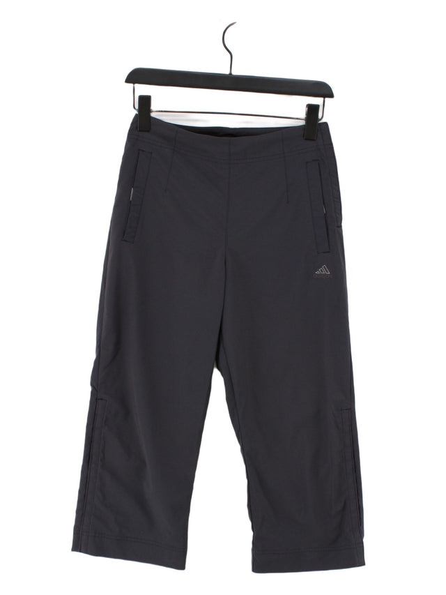 Adidas Women's Trousers UK 10 Grey Polyester with Nylon, Polyamide