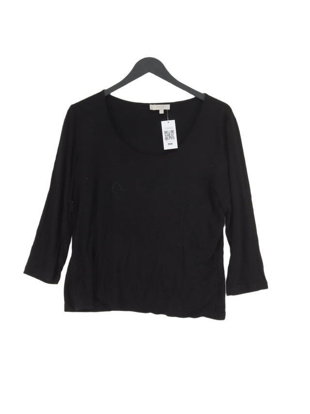 Hobbs Women's Top L Black Viscose with Elastane