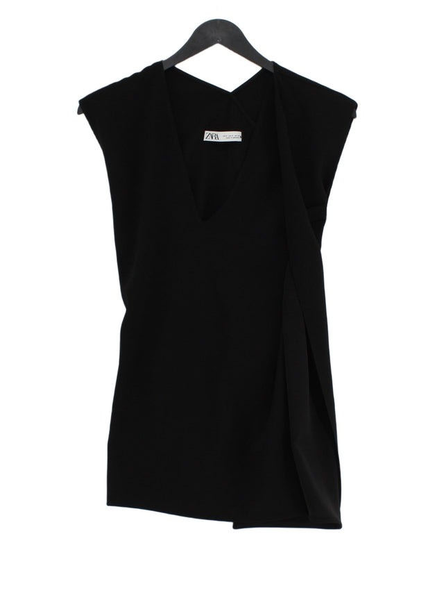 Zara Women's Top S Black 100% Polyester