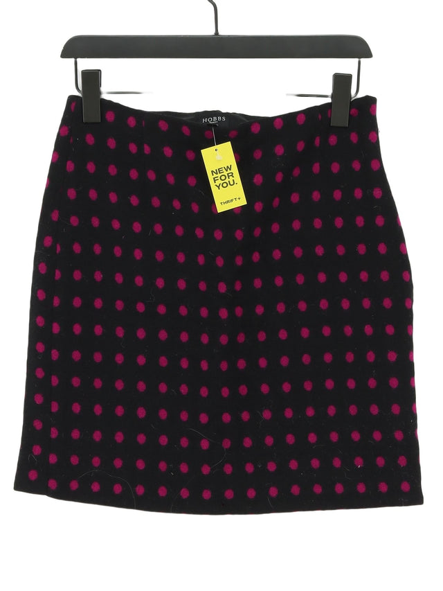Hobbs Women's Midi Skirt UK 12 Black 100% Wool