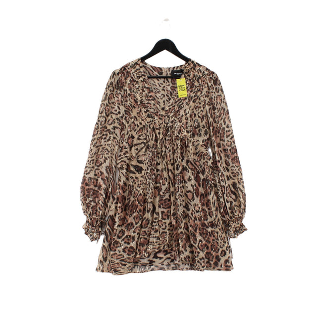 The Kooples Women's Midi Dress UK 8 Multi Silk with Polyester