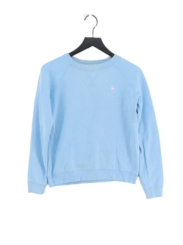 Jack Wills Women's Jumper UK 8 Blue Cotton with Polyester
