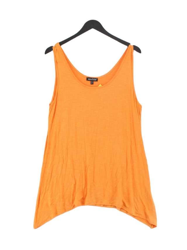 Marble Women's T-Shirt L Orange Viscose with Elastane