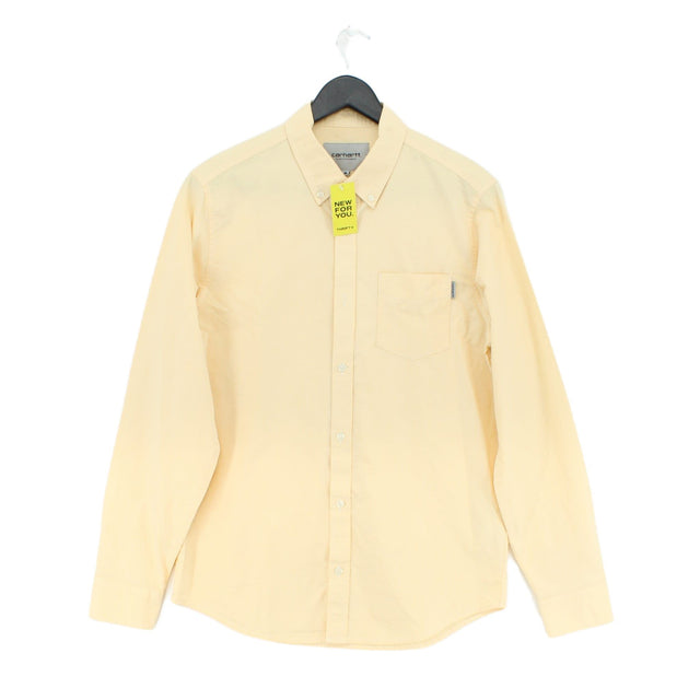 Carhartt Men's Shirt M Yellow 100% Cotton