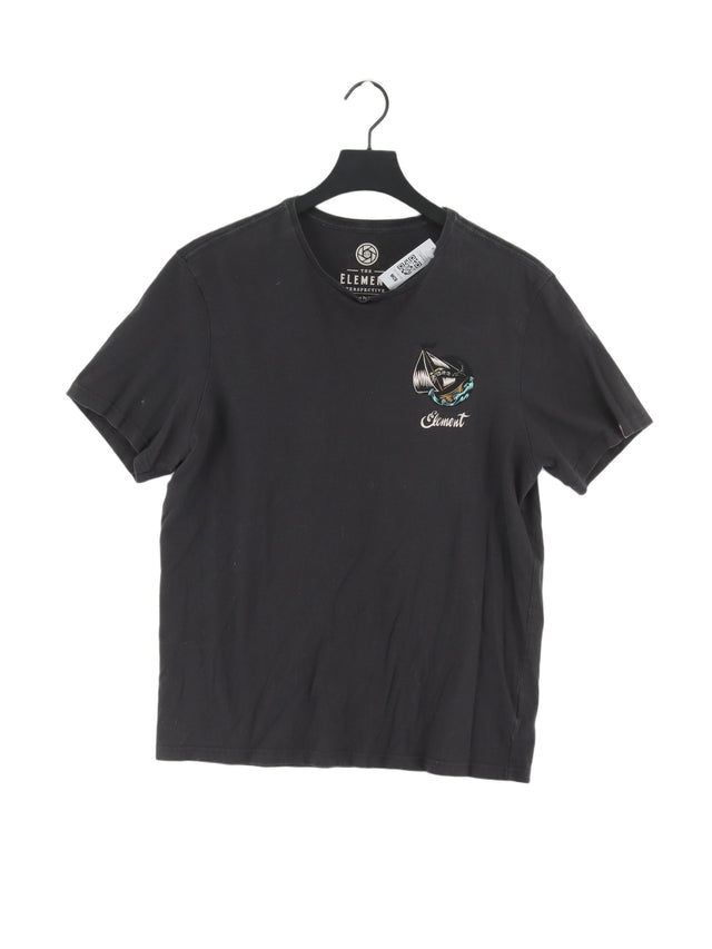 Element Men's T-Shirt M Black 100% Cotton