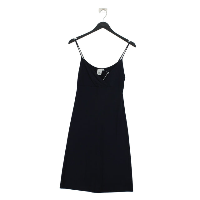 Armani Exchange Women's Midi Dress XS Blue Rayon with Polyester