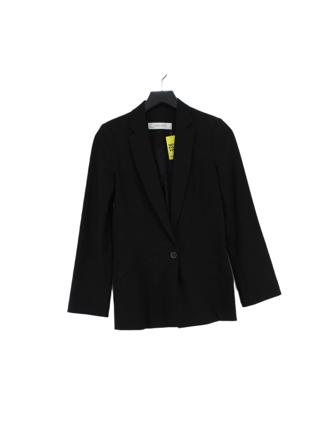 Zara Basic Women's Blazer XS Black Polyester with Elastane, Other, Viscose