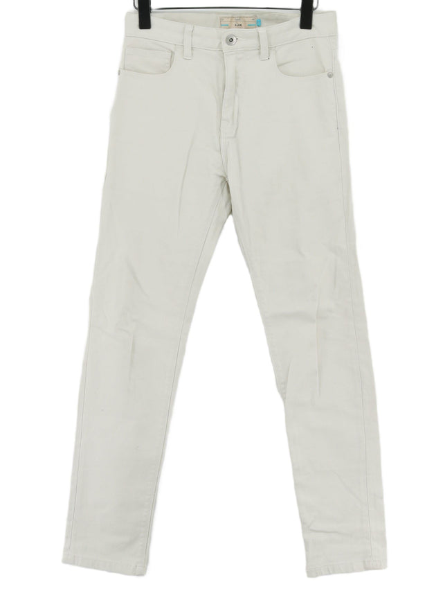 Next Women's Jeans W 28 in White Cotton with Elastane