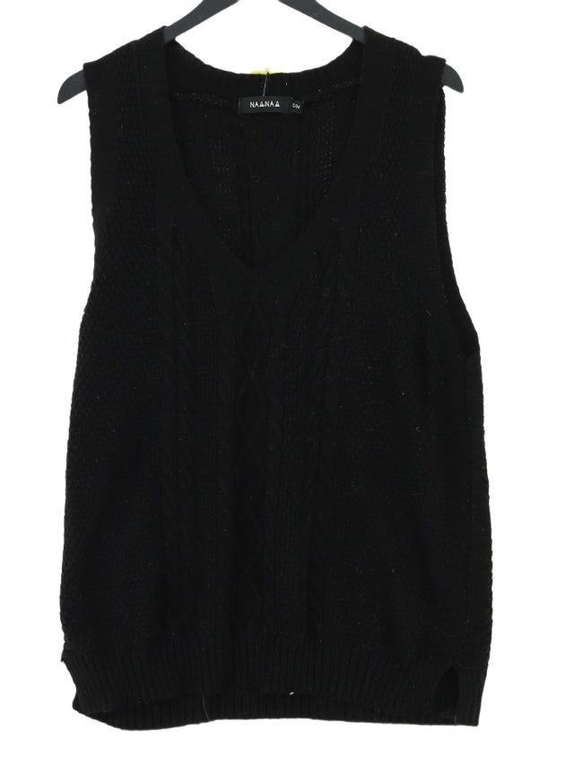 Naanaa Women's Jumper M Black 100% Acrylic