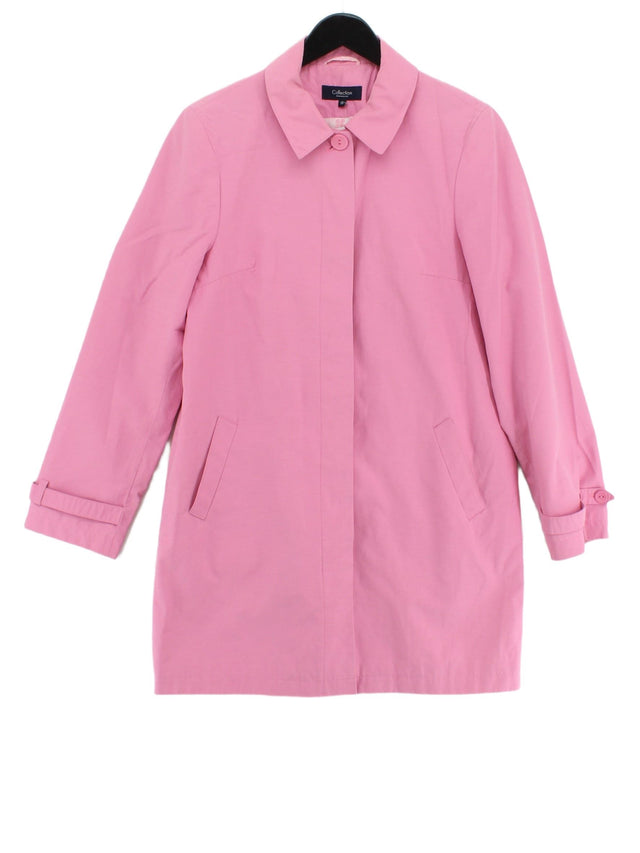 Debenhams Women's Jacket UK 10 Pink Cotton with Polyester