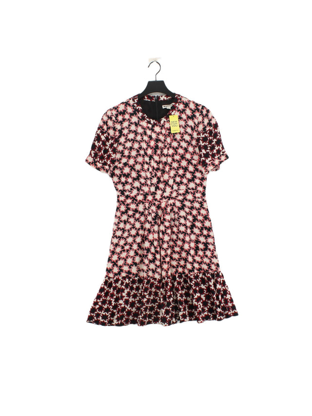 Whistles Women's Midi Dress UK 10 Multi Viscose with Polyester
