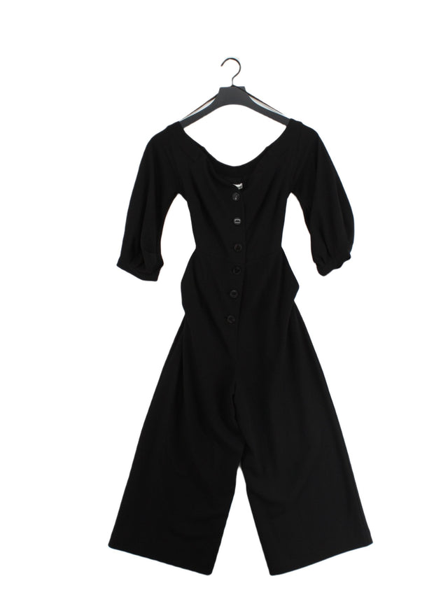 Whistles Women's Jumpsuit UK 6 Black 100% Polyester