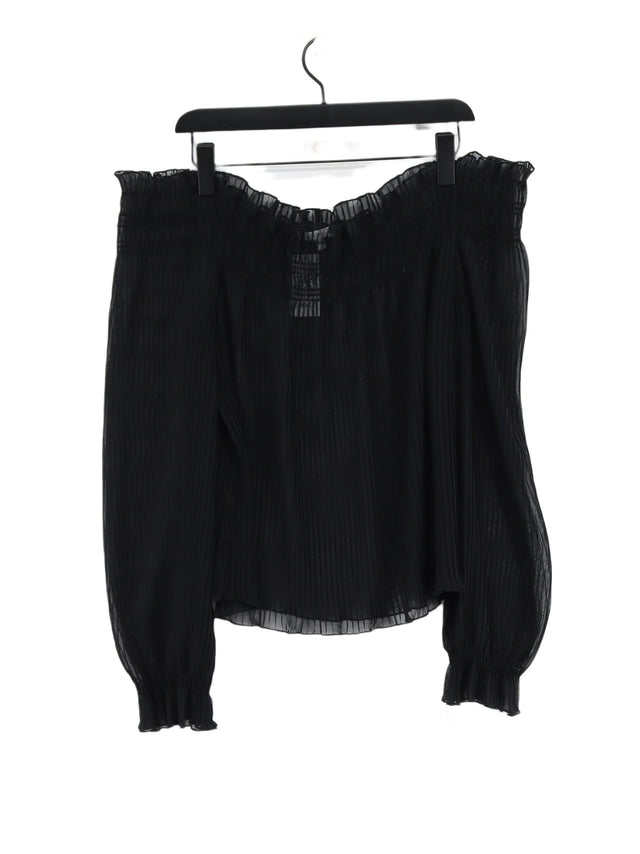 Kookai Women's Top UK 10 Black 100% Other