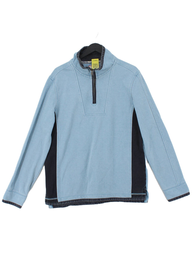 FatFace Men's Jumper M Blue 100% Cotton