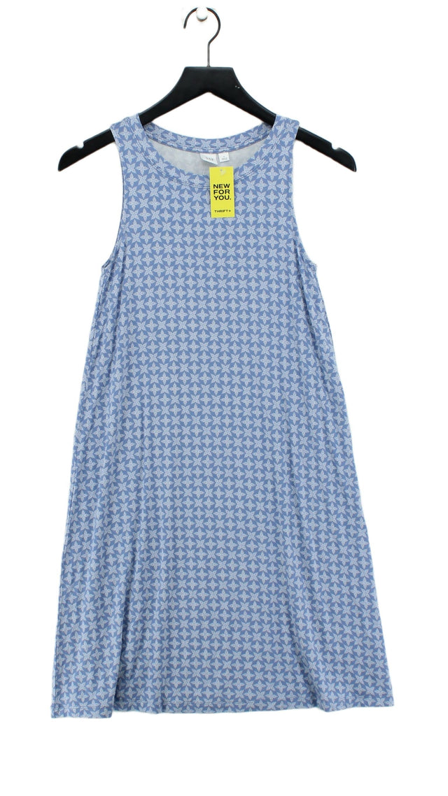 Gap Women's Midi Dress XS Blue Rayon with Elastane