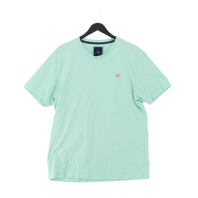 Crew Clothing Men's T-Shirt XL Green 100% Cotton