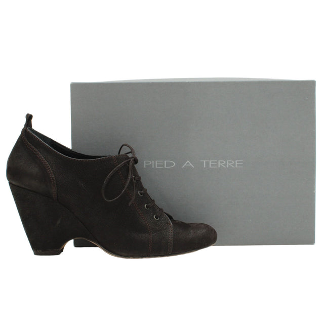 Pied A Terre Women's Heels UK 7 Brown 100% Leather
