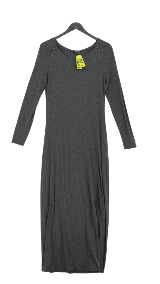 Baukjen Women's Midi Dress UK 12 Grey Viscose with Elastane