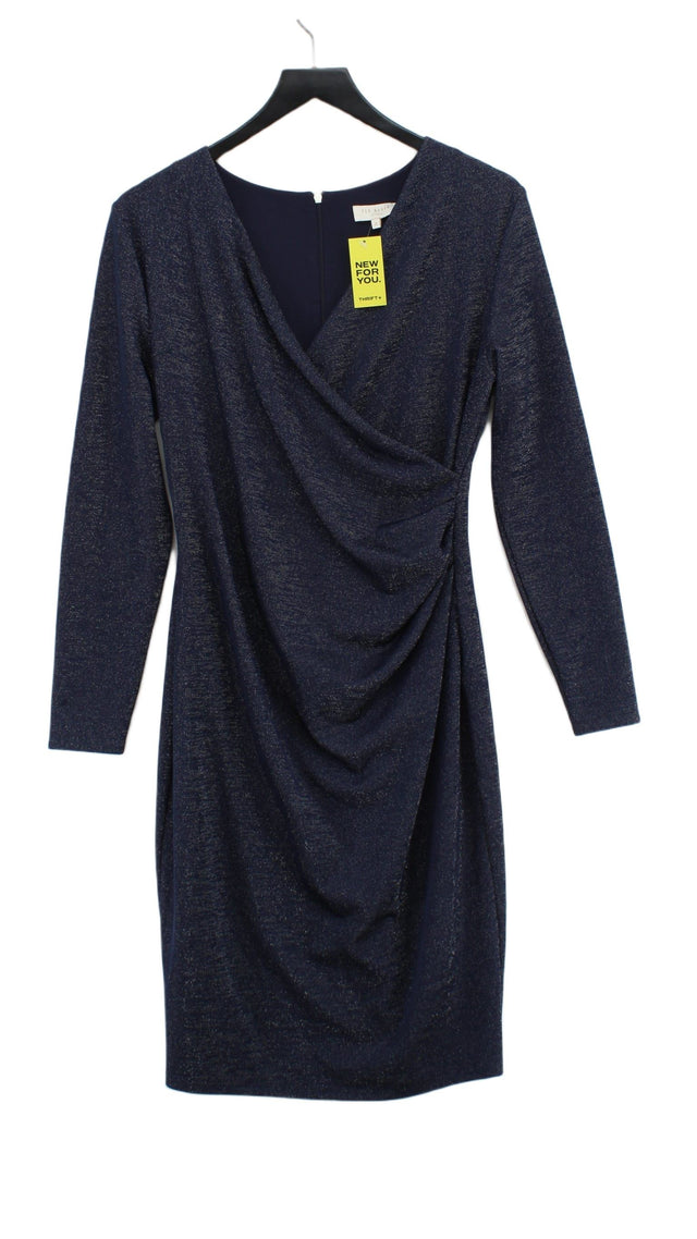 Ted Baker Women's Midi Dress UK 10 Blue 100% Other