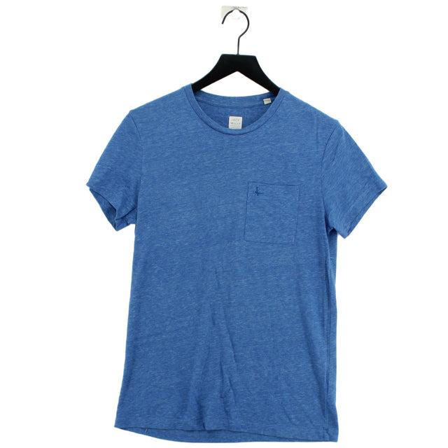 Jack Wills Women's T-Shirt S Blue Cotton with Polyester