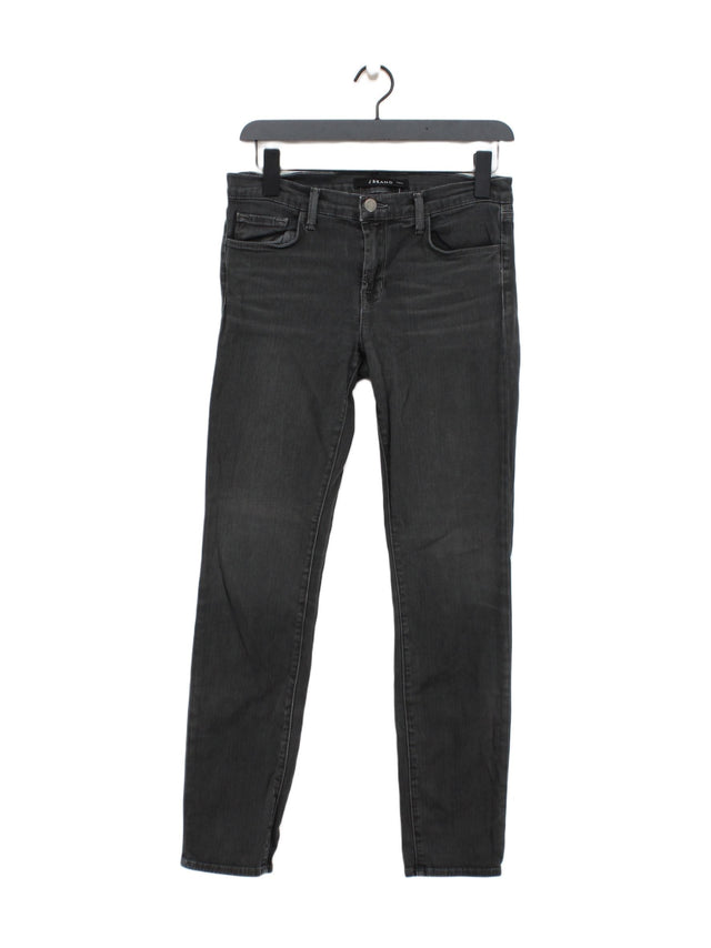 J Brand Women's Jeans W 28 in Black Cotton with Elastane