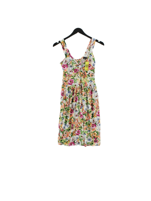 Warehouse Women's Mini Dress UK 10 Multi Viscose with Elastane