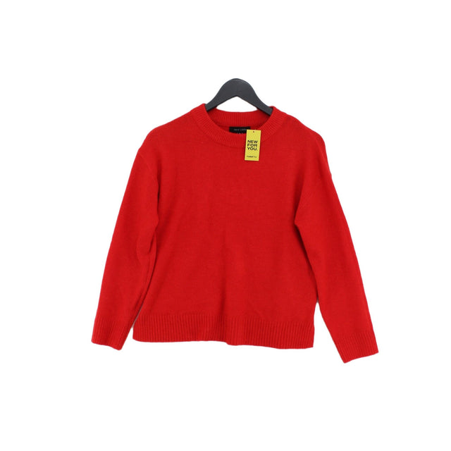 New Look Women's Jumper S Red Acrylic with Elastane, Polyamide, Polyester