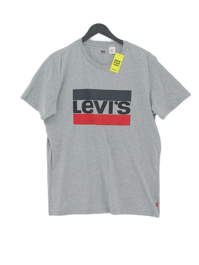 Levi’s Men's T-Shirt M Grey 100% Cotton