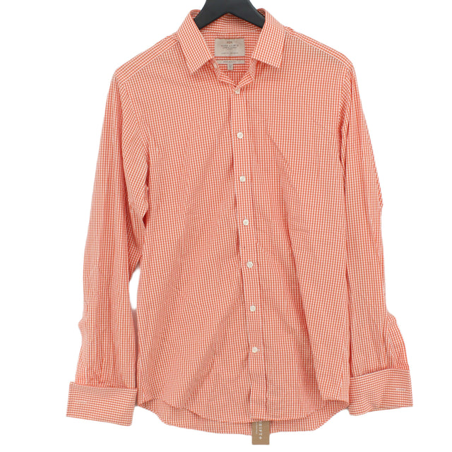 Hawes & Curtis Men's T-Shirt Collar: 15.5 in Orange 100% Cotton