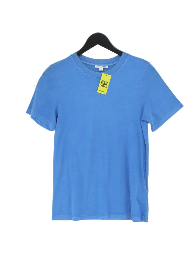 COS Women's T-Shirt XS Blue 100% Cotton