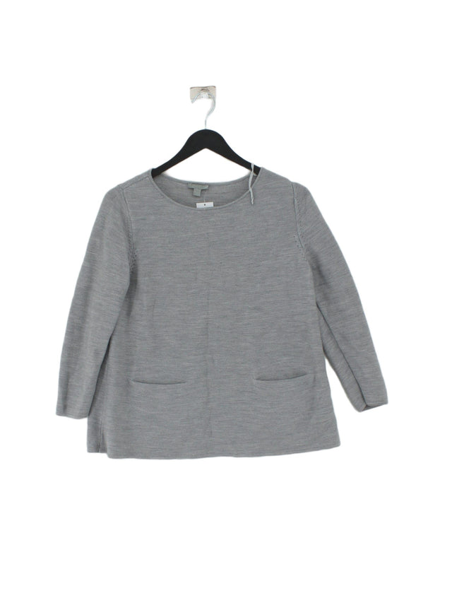 COS Women's Jumper M Grey 100% Wool