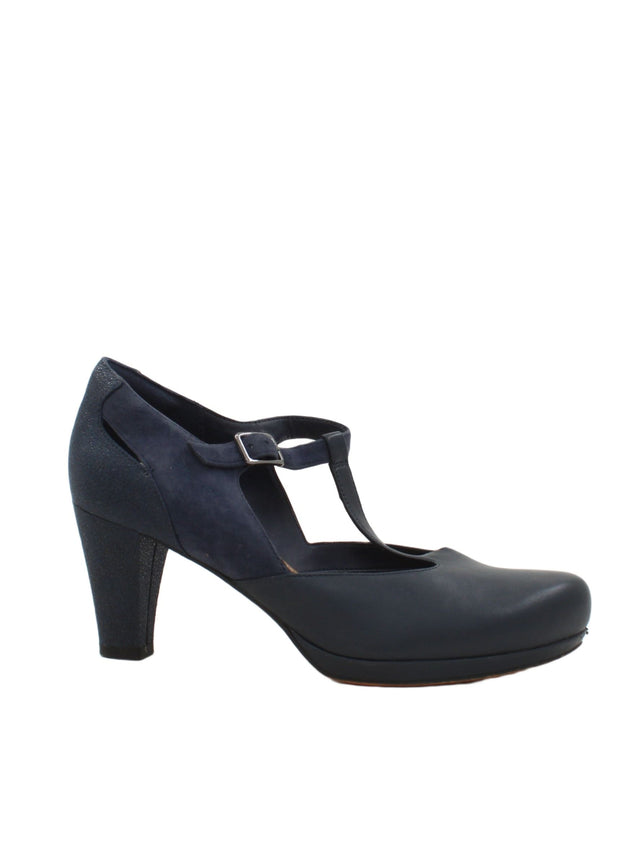 Clarks Women's Heels UK 5.5 Blue 100% Other