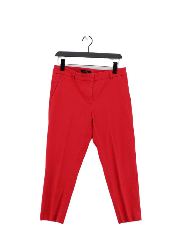 Next Women's Suit Trousers UK 12 Red Elastane with Other