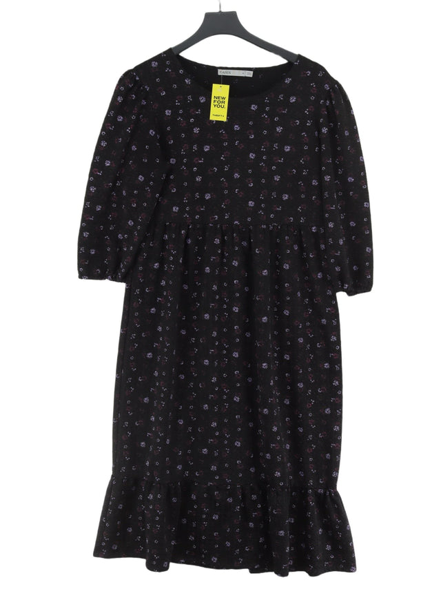 Oasis Women's Maxi Dress M Black Polyester with Elastane